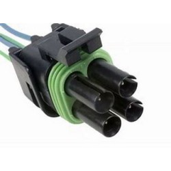 CONECTOR (ARN20174)  CONECTOR VALVULA IAC 4 TERMINALES AUTOS CHEVROLET PRIMERA GENERACION BASE CUADARADO