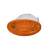 CUARTO (PLAF8830AM)  PLAFON CALAVERA MICA AMBAR TRASERA 24V LED 2 TERMINALES
