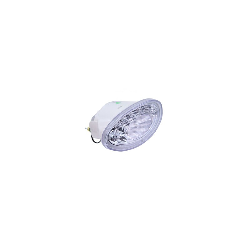 CUARTO (PLAF8830C)  PLAFON CALAVERA MICA CRISTAL  TRASERA 24V LED 2 TERMINALES