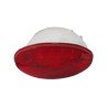 CUARTO (PLAF8840R)  PLAFON-CALAVERA CAMION IRIZAR LED ROJO 24V  3 TERMINALES  OVALADO