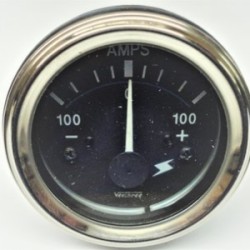 AMPERIMETRO (100100V3)  AMPERIMETRO 100 * 100 BORNES GRUESOS CALIDAD VDO