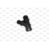 BRIDA (1K0121087LG)  BRIDA TOMA AGUA COPLE BORA MOTOR 2.5 LITROSTRES SALIDAS -SIN PIPETA